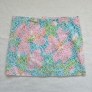 Lilly Pulitzer Lace Overlay Mini Skirt